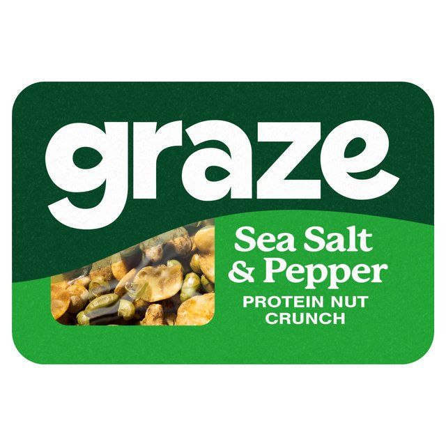 Graze Protein Salt & Pepper Vegan Mixed Nuts Snack   28g