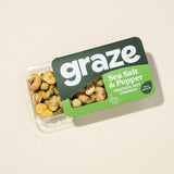 Graze Protein Salt &amp;amp; Pepper Vegan Mixed Nuts Snack   28g