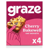 Graze Vegan Cherry Bakewell Snack Bars   4 per pack