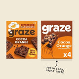 Graze Vegan Cocoa Orange Snack Bars   4 per pack