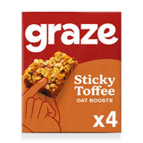 Graze Vegan Sticky Toffee Oat Boosts Snack Bars 4x30g