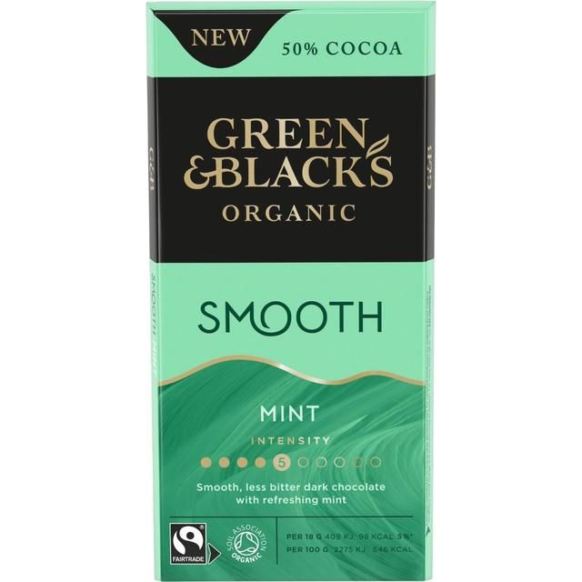 Green & Black's Mint Dark Chocolate Bar   90g