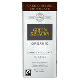 Green &amp;amp; Black's Organic Dark Cooking Chocolate   150g