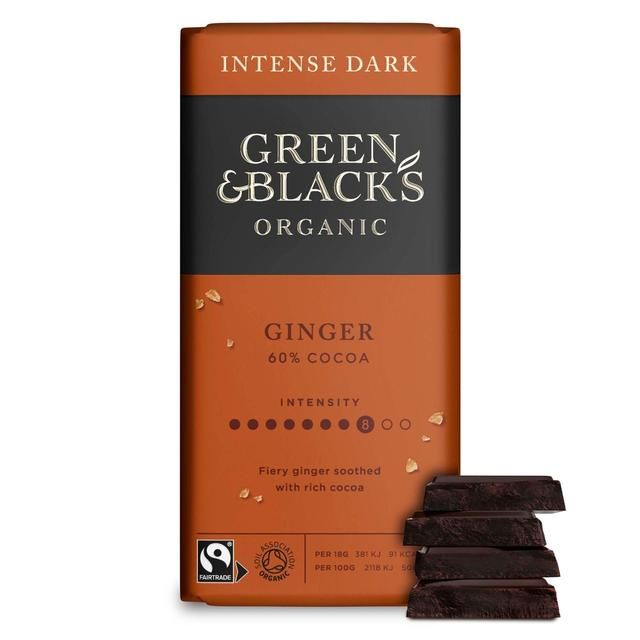 Green &amp;amp; Black's Organic Ginger Dark Chocolate Bar