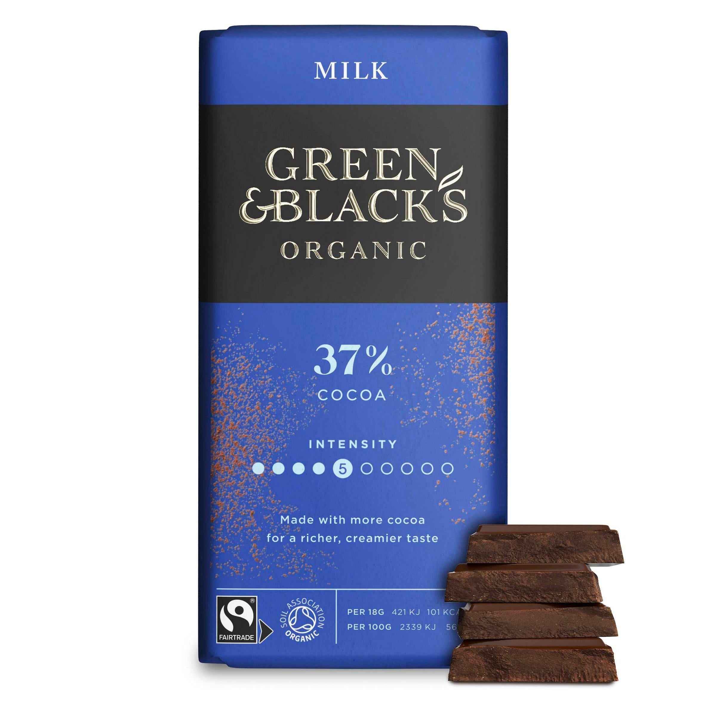 Green &amp;amp; Black's Organic Milk Chocolate Bar 90g