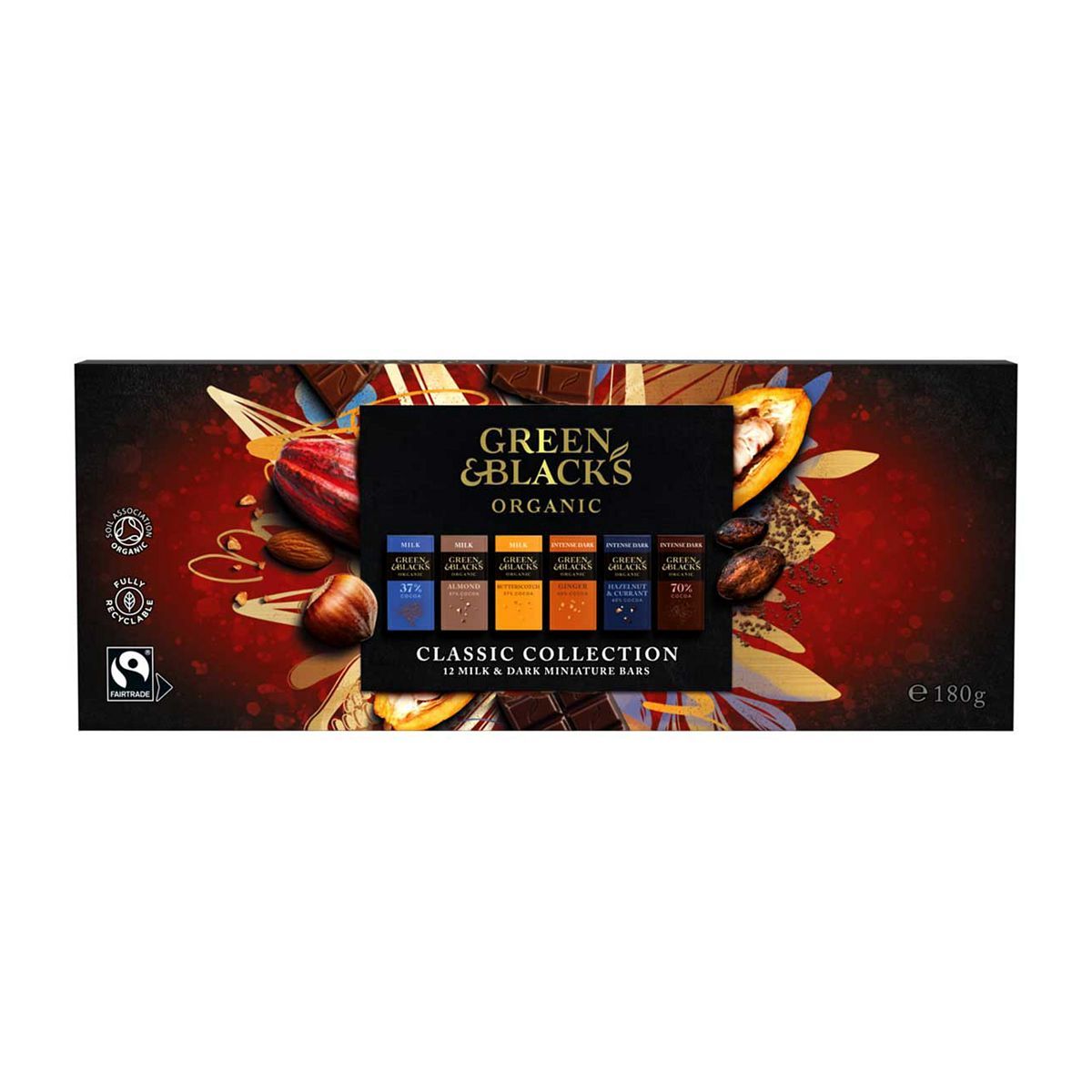 Green &amp;amp; Blacks chocolate selection 180g