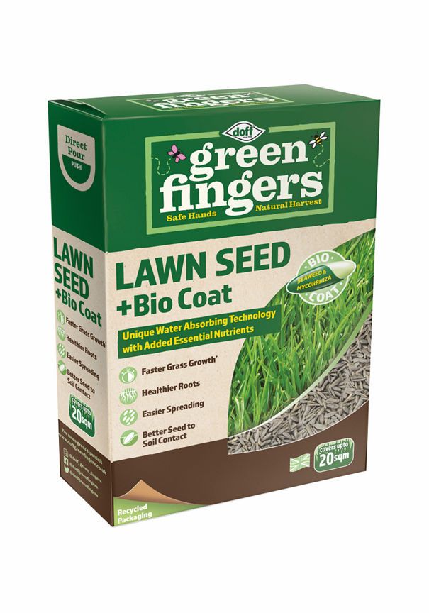 Green Fingers Lawn Seed + Bio Coat