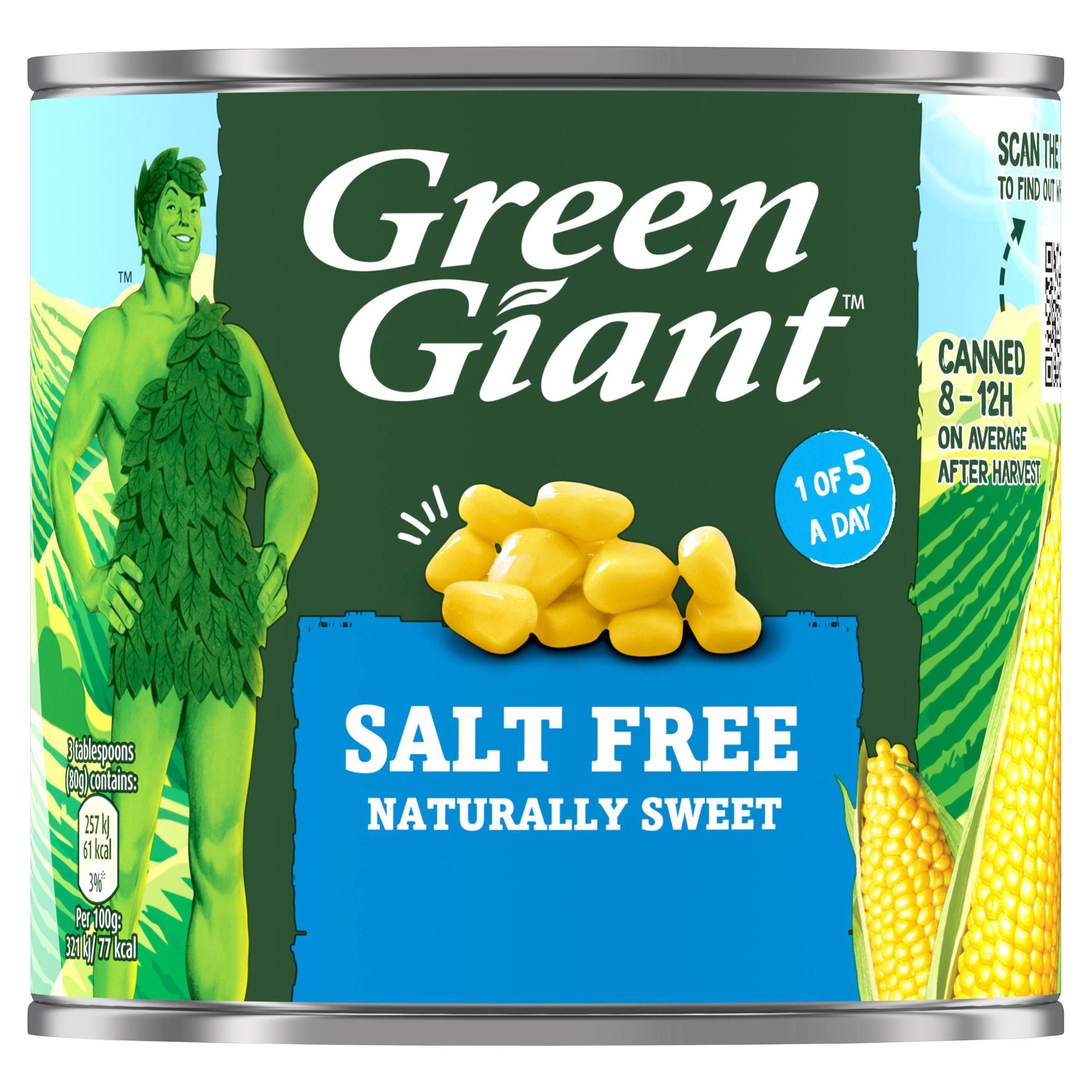 Green Giant Salt Free Sweet Corn 340g (285g*)