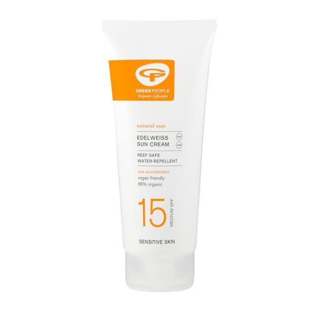 Green People SPF 15  Sun Cream With Tan Accelerator   200ml