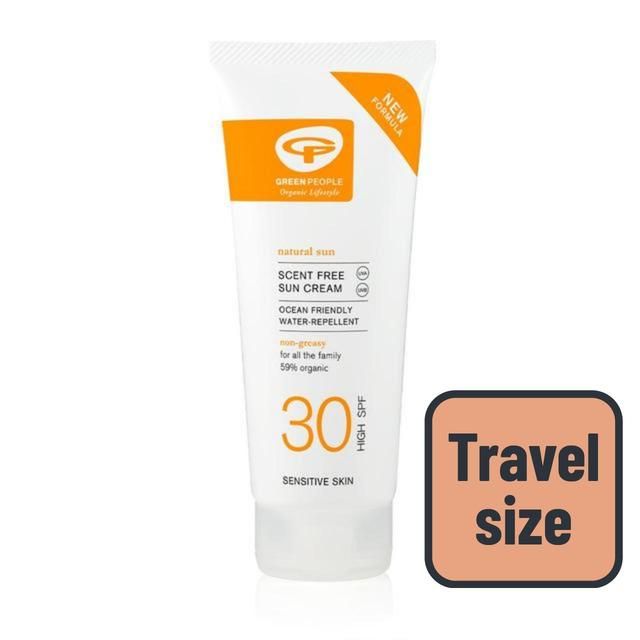 Green People SPF 30 Sun Cream Scent Free Travel Size   100ml