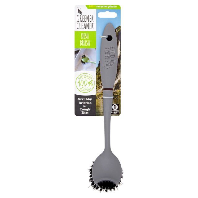 Greener Cleaner 100% Recycled Plastic Dish Brush Slate Grey