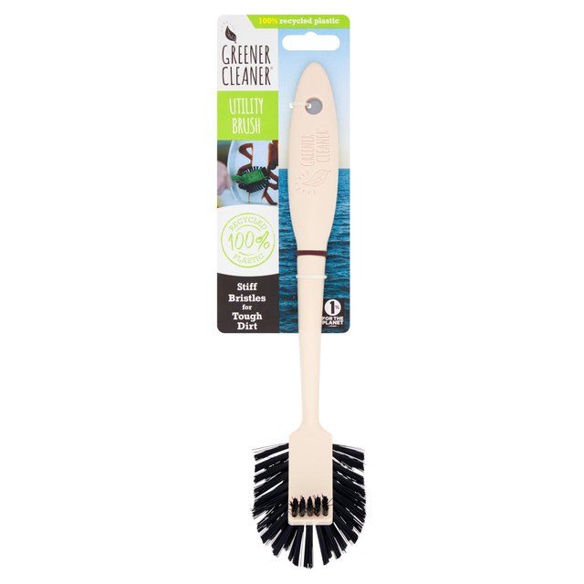 Greener Cleaner 100% Recycled Plastic Utility Brush Cream