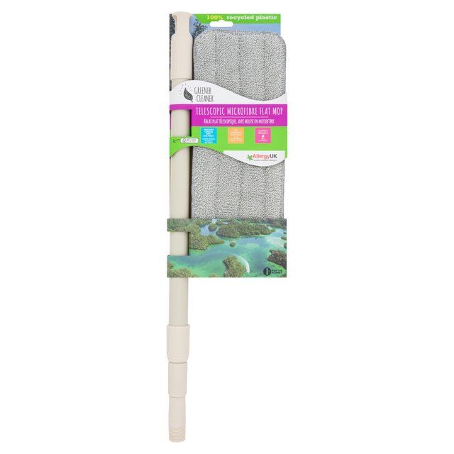 Greener Cleaner Telescopic Microfibre Flat Mop