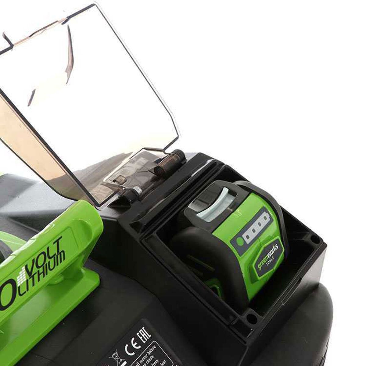 Greenworks 40V (4Ah) 51cm Hand-Propelled Cordless Snow Thrower with 2 x 4Ah Batteries and 40V Charger