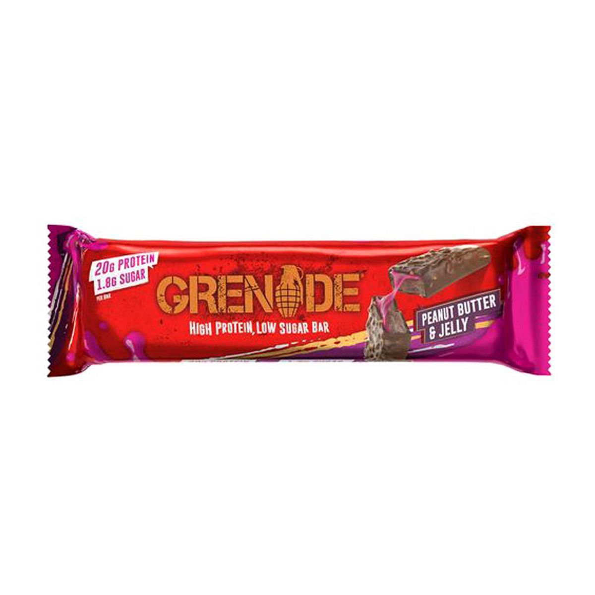 Grenade Peanut Butter &amp;amp; Jelly Protein Bar 60G