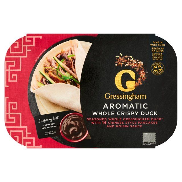 Gressingham Whole Aromatic Crispy Duck &amp;amp; Pancakes   1.2kg