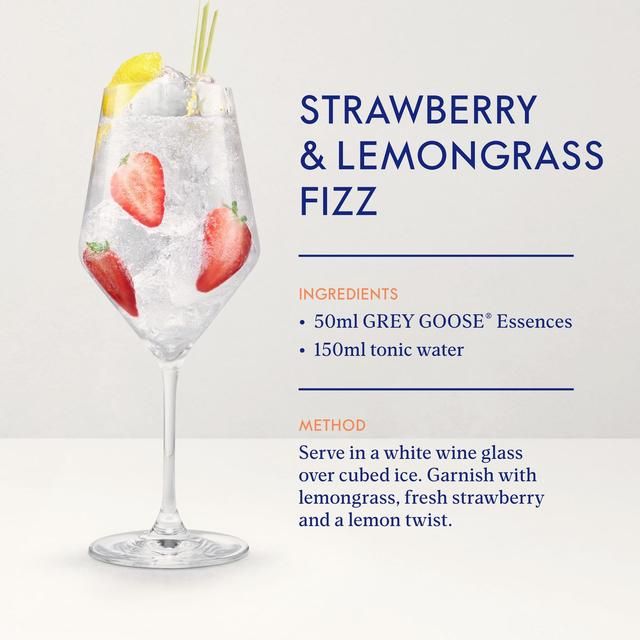 Grey Goose Essences Strawberry and Lemongrass Vodka Based Spirit Drink   700ml