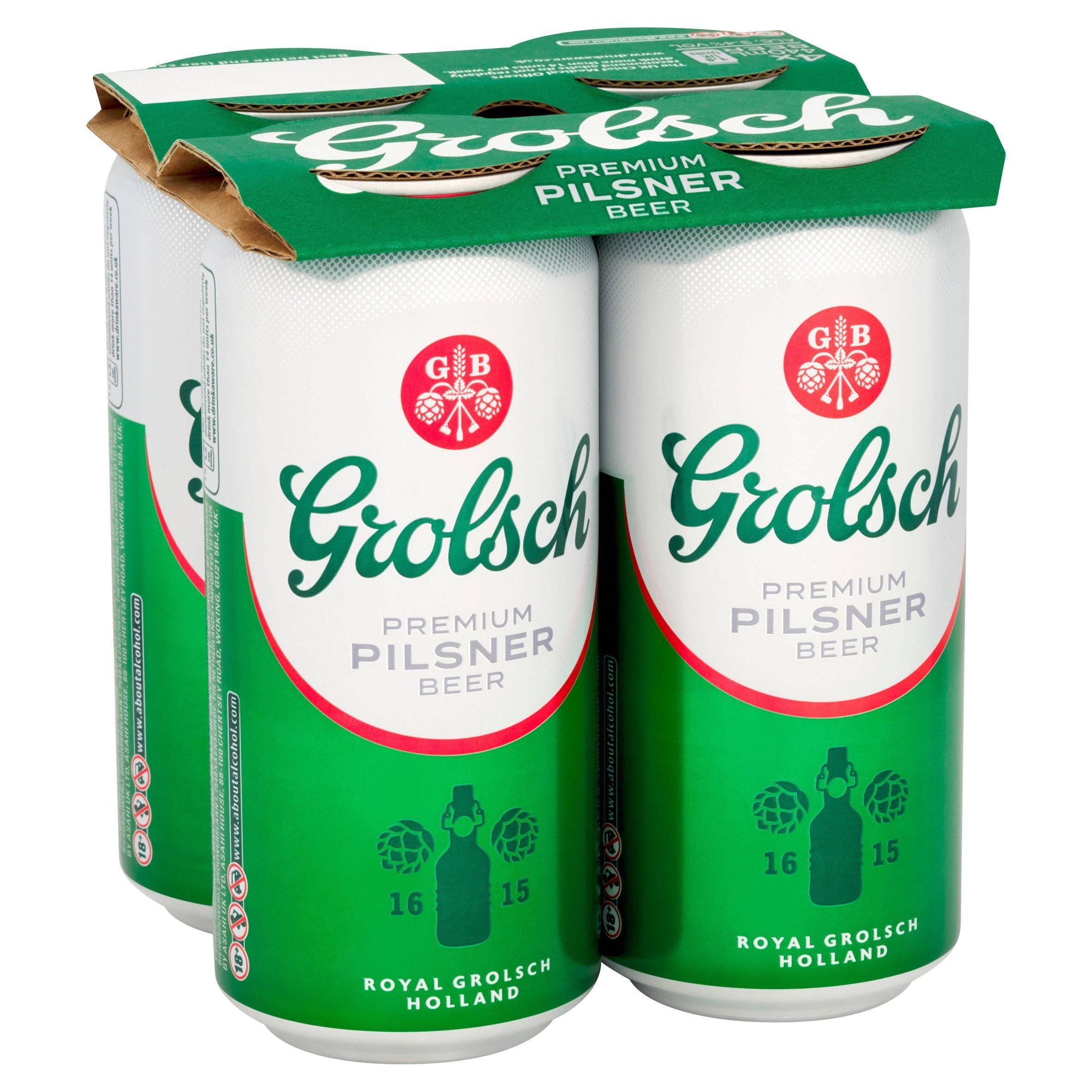 Grolsch Premium Pilsner Beer Lager Cans 4x440ml