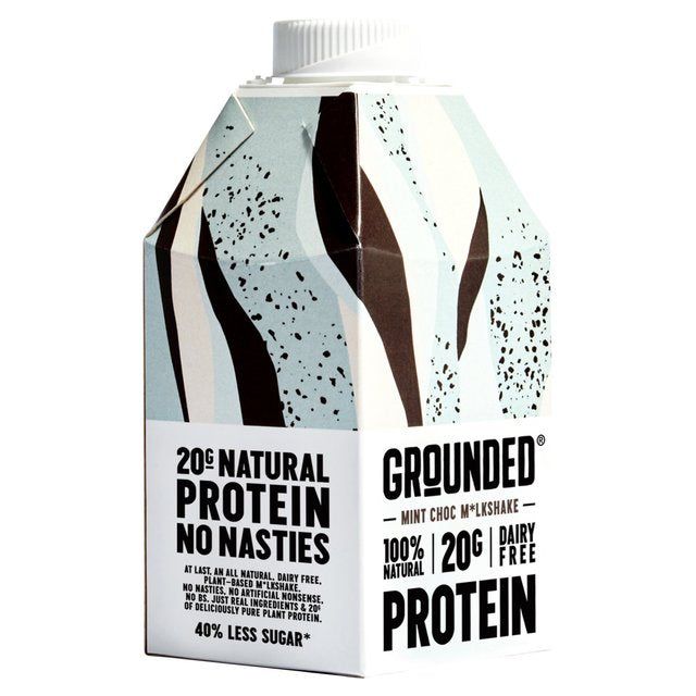 GROUNDED Mint Chocolate Plant Protein Shake   490ml