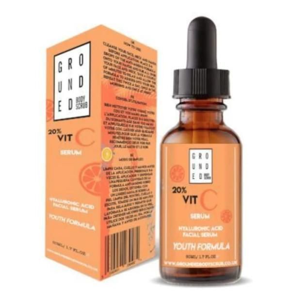 Grounded Vitamin C and Hyaluronic Acid Hydrating Serum 60ml