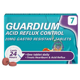 Guardium Acid Reflux Control Tabs Heartburn Indigestion   7 per pack