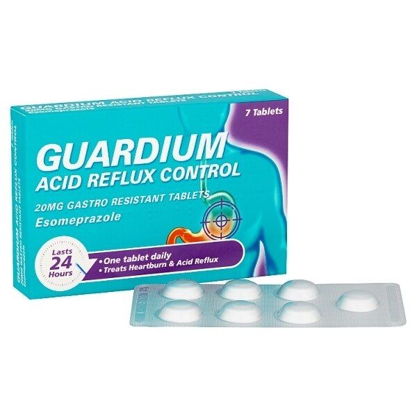 Guardium Acid Reflux Control Tabs Heartburn Indigestion 7s