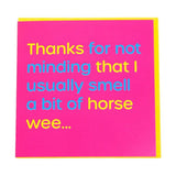 Gubblecote Horse Wee Card