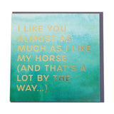 Gubblecote I Like You Wordy Card