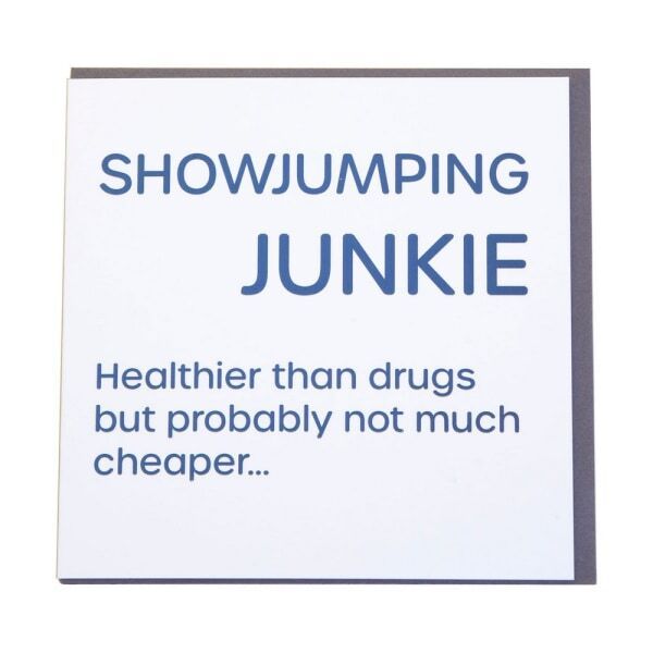 Gubblecote Showjumping Junkie Wordy Card