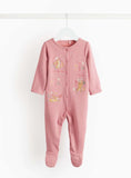 Guess How Much I Love You Pink Fleece Lined Sleepsuit 3-6 months