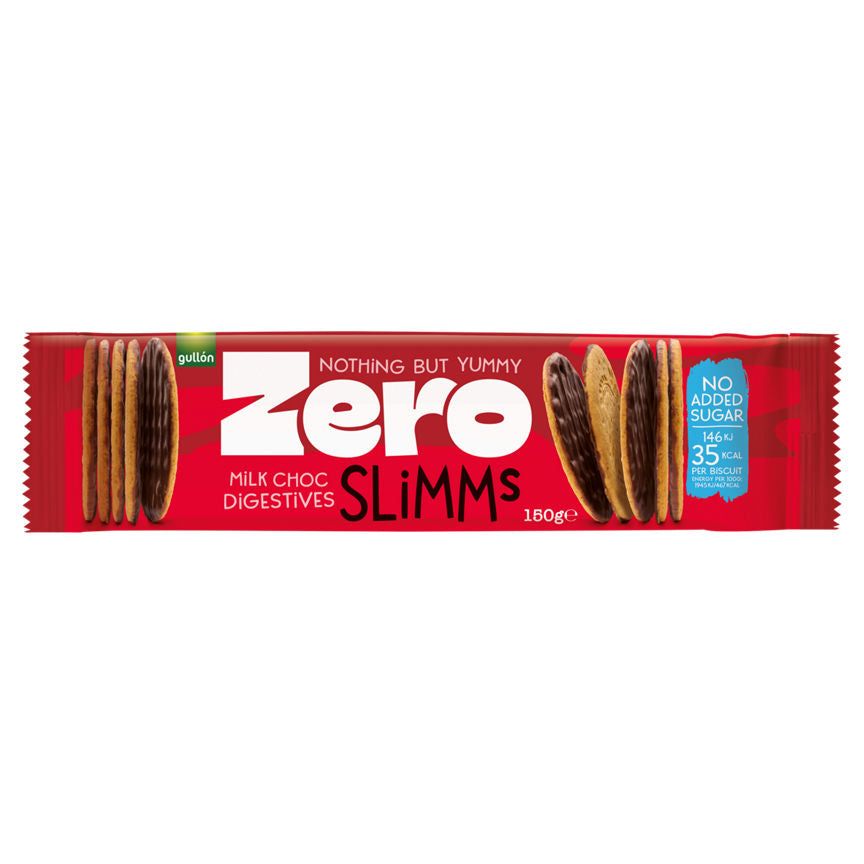 Gullón Zero Milk Choc Digestives Slimms 150g