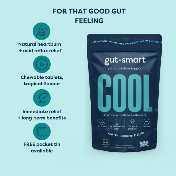 gut-smart COOL 90s - Natural Heartburn &amp;amp; Acid Reflux Relief