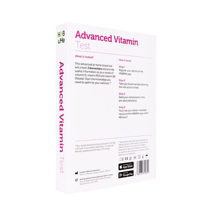 H&B&Me Advanced Vitamin Blood Test