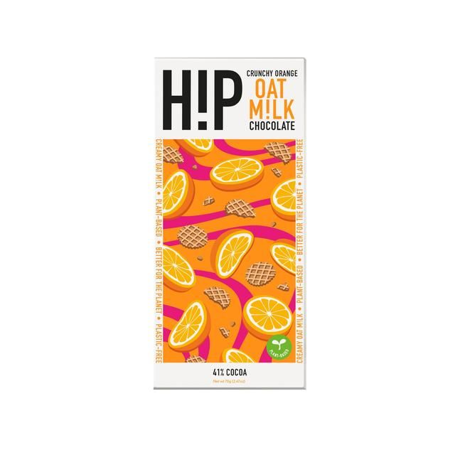 H!P Crunchy Orange Oat Milk Chocolate   70g