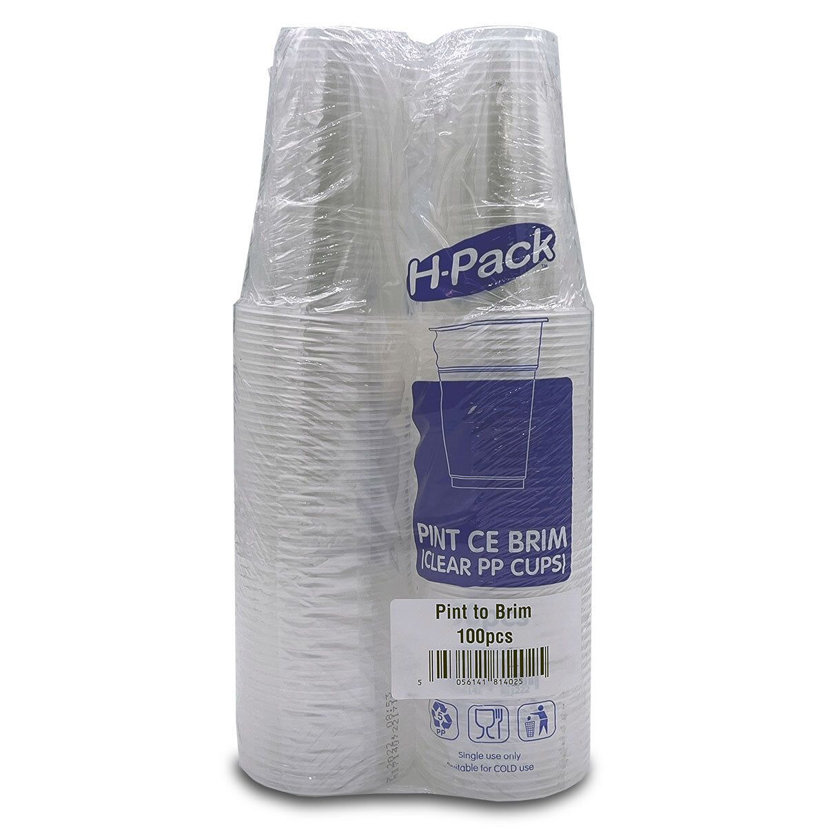 H-Pack Pint Tumblers 568ml, 100 Pack