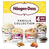 Haagen-Dazs Vanilla Collection Mini Cups Ice Cream    4 x 95ml