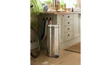 Habitat 30 Litre Domed Pedal Bin - silver