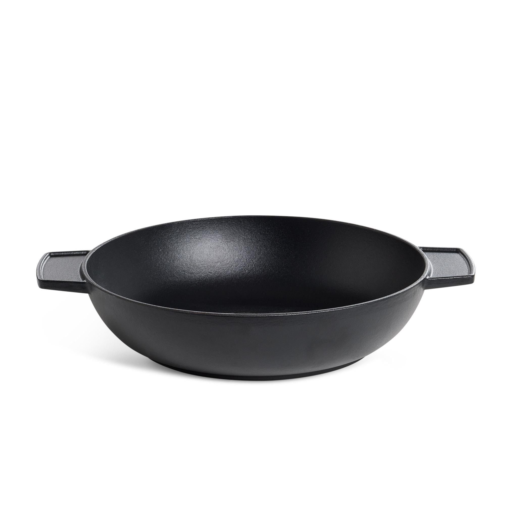 Habitat 60 Stove 28cm Cast Iron Saute/Wok Pan