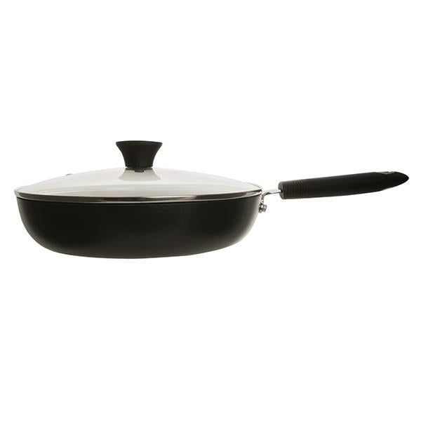 Habitat Aluminium Saute Pan Black