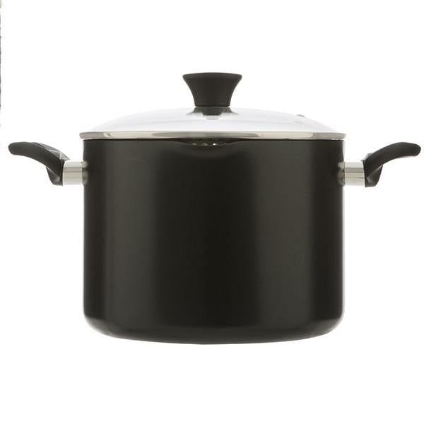 Habitat Aluminium Stockpot Black 7.7L