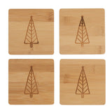 Habitat Bamboo Tree Coasters 4pk