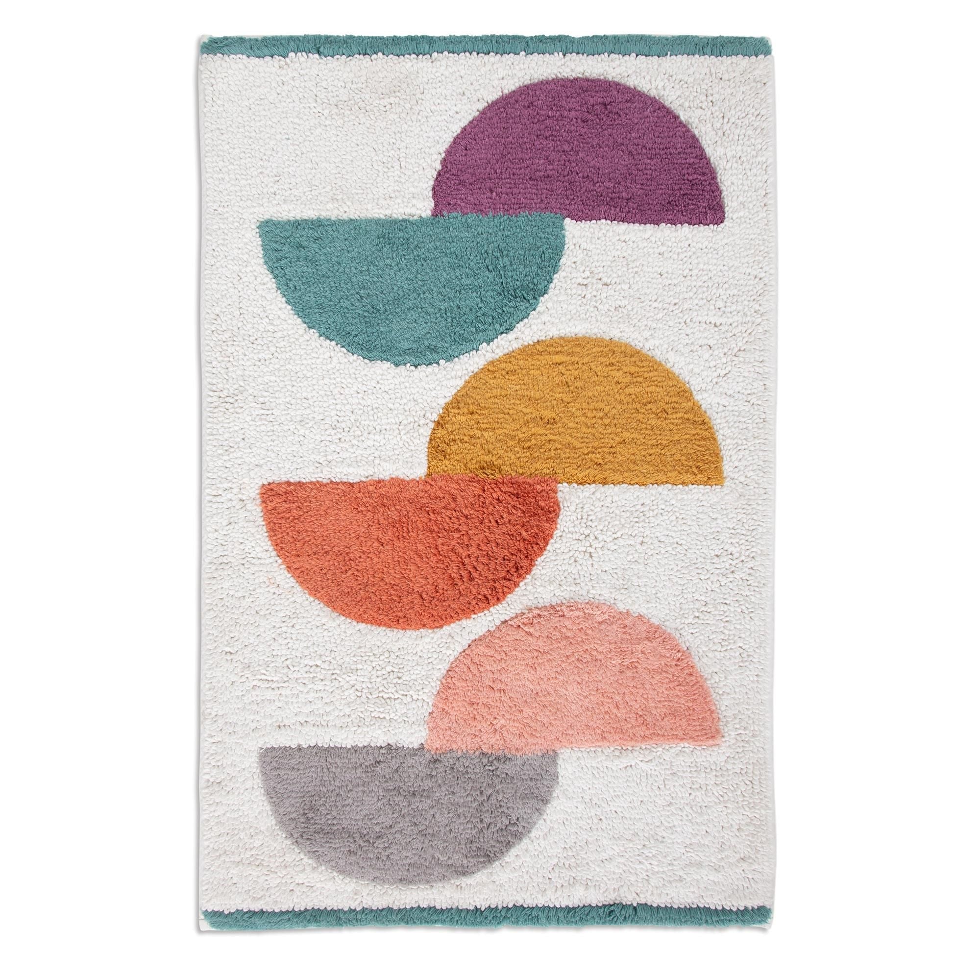 Habitat Brights Geo Bath Mat Mixed