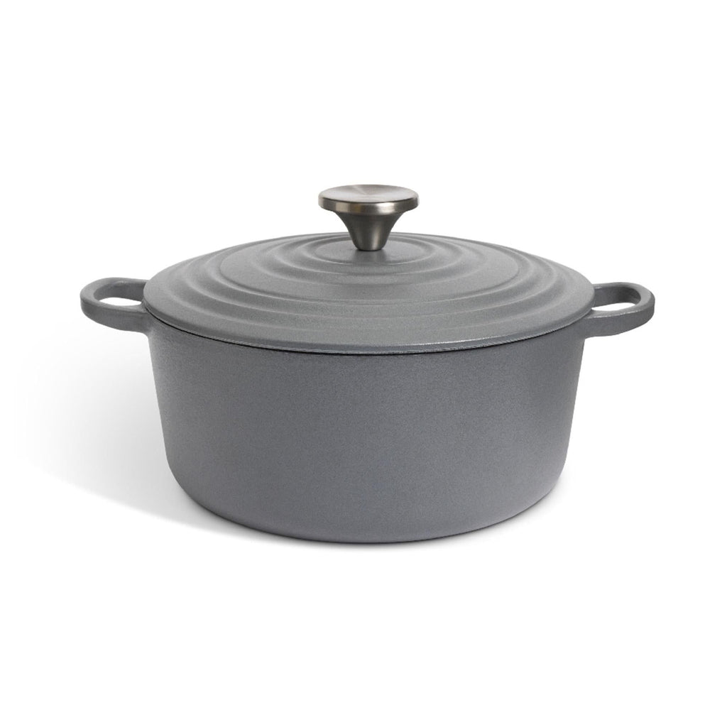 Habitat Cast Iron Casserole Dish Grey 3.3L