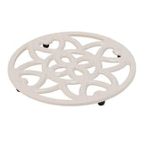 Habitat Cast Iron Trivet Cream