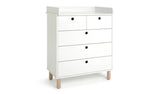 Habitat Eden 3+2 Chest Nursery Drawer &amp;amp; Changer Top -White