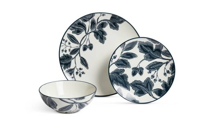 Habitat Floral 12 Piece Fine China Dinner Set