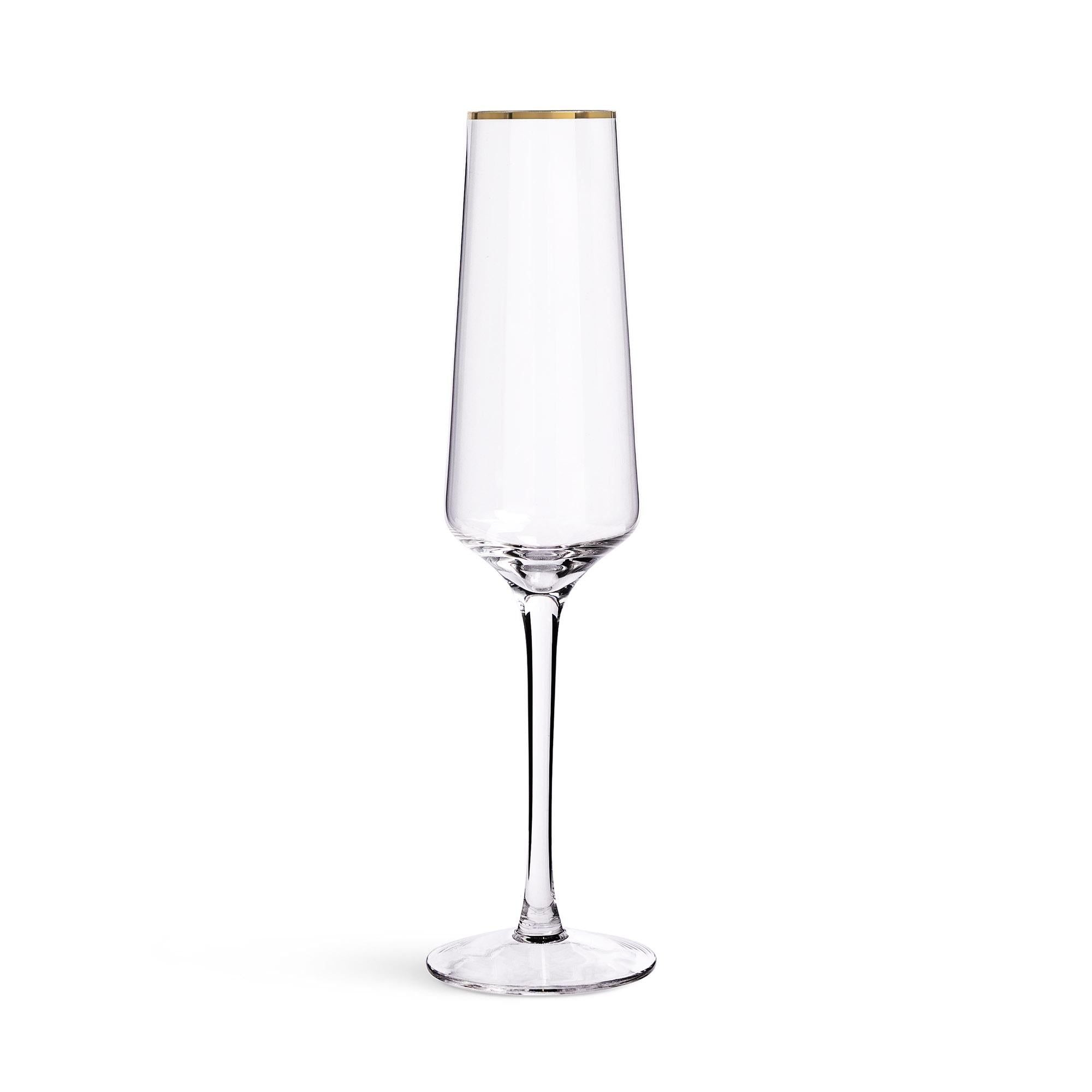 Habitat Gold Rim Prosecco Flute