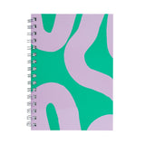 Habitat Hot Tropics Wiro Notebook A5 Green &amp;amp; Purple