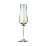 Habitat Iridescent Lustre Fluted Champagne Flute