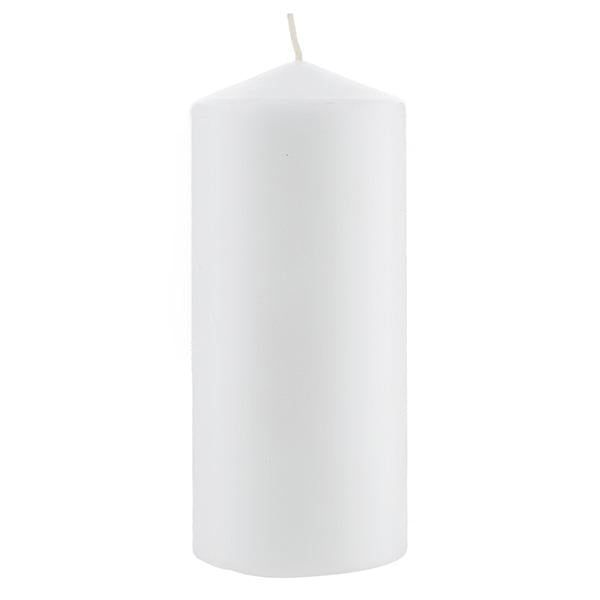 Habitat Medium Pillar Unscented Candle - White